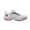 Wilson Womens Hurakn 2.0 Padel Shoe (White/Red/Blue) (2025)