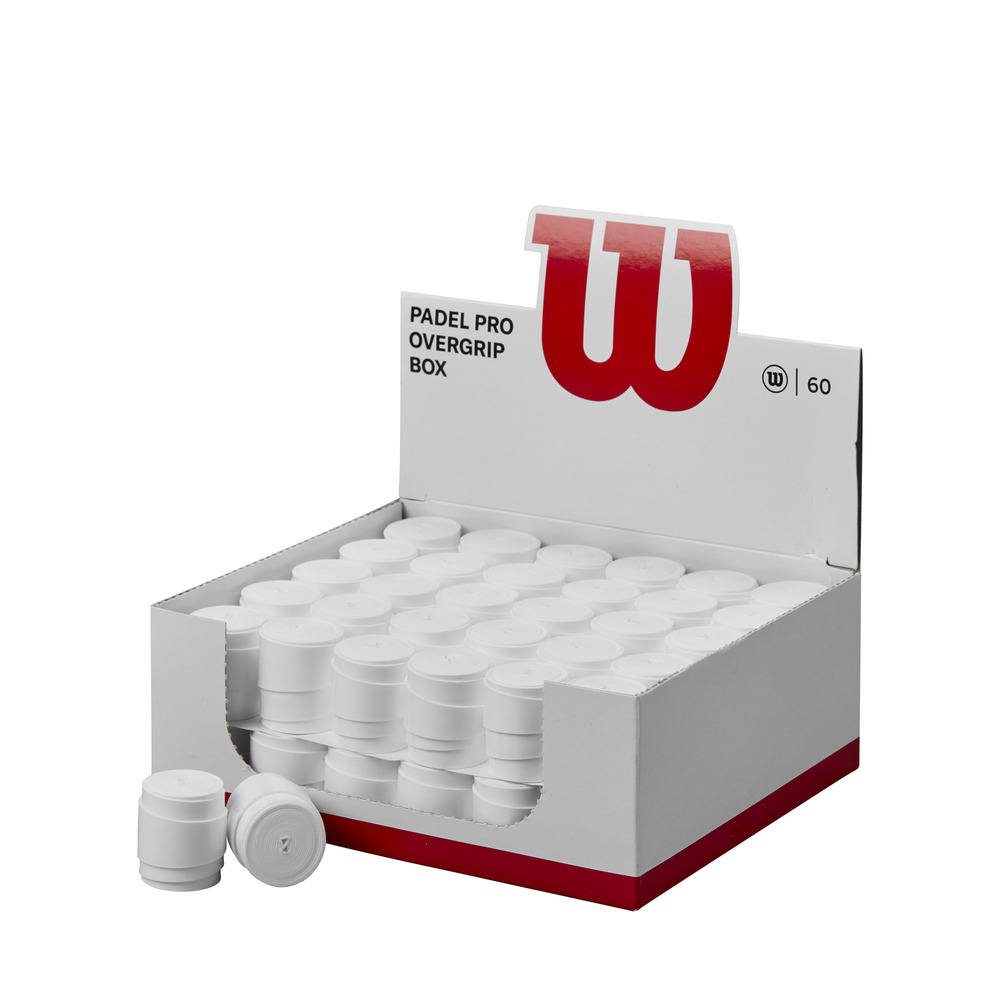 Wilson Pro Overgrip Padel (White) 60 Box