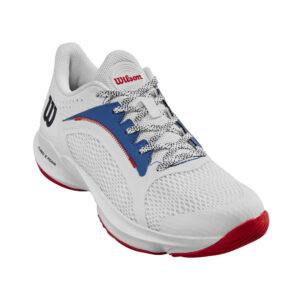 Wilson Womens Hurakn 2.0 Padel Shoe (White/Red/Blue) (2025)