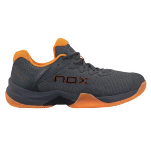NOX Unisex ML10 Hexa Padel Shoes (Grey/Orange) - Size 6.5 UK