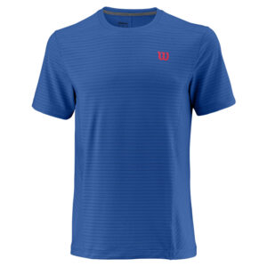 Wilson Mens  Urban Wolf II Linear Crew T-Shirt (Prince Blue) - Small
