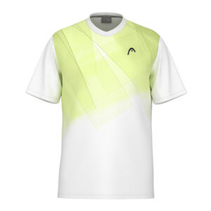 Head Mens Topspin T-Shirt (White/Light Lime) 2025