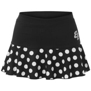 BB black basic padel skirt with white dots