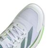 Adidas Mens Crazyquick LS Padel Shoes (White/Aurora Ivy/Lime Burst) (2025)