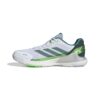 Adidas Mens Crazyquick LS Padel Shoes (White/Aurora Ivy/Lime Burst) (2025)