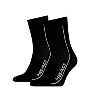 Head Performance Short Crew Socks Black (2 Pack)