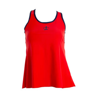 Black Crown Colima Womens Vest Top (Red/Navy)