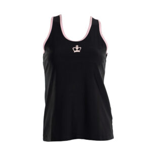 Black Crown Juarez Womens Vest Top (Black/Pink)