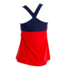 Black Crown Colima Womens Vest Top (Red/Navy)