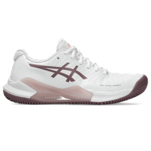 Asics Womens Gel-Challenger 14 Clay Court Shoe (White/Dusty Mauve) - Size: 8 UK