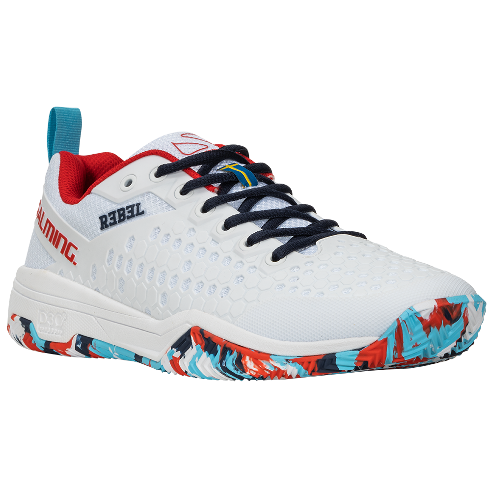 Salming Unisex Rebel Padel Shoe (White Dazzle) Size UK