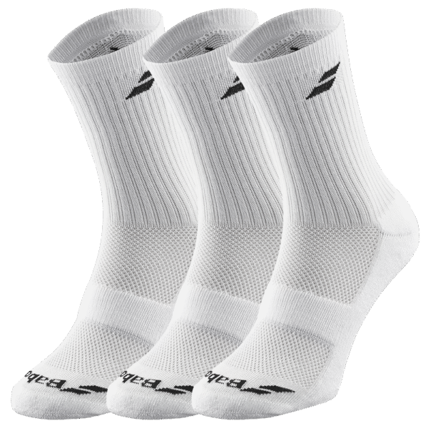 Babolat Socks (3 Pairs) (White/White)