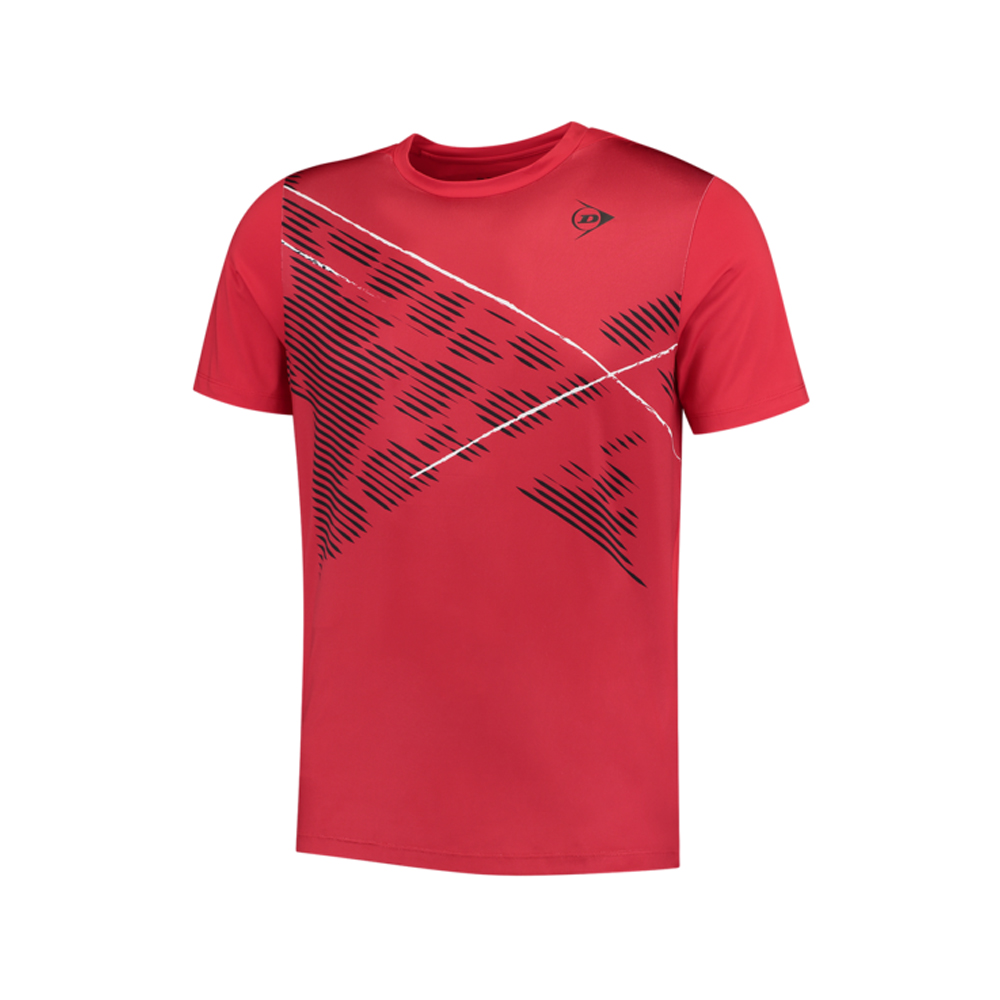 Dunlop Mens Game T-Shirt 1 (Tango Red) - X-Large