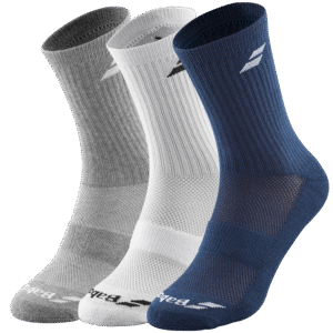 Babolat Socks (3 Pairs) (White/Estate Blue/Grey)