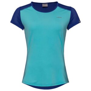 Head Girls Sammy T-Shirt - Size: Small - 128 | Colour: Aqua/Royal Blue