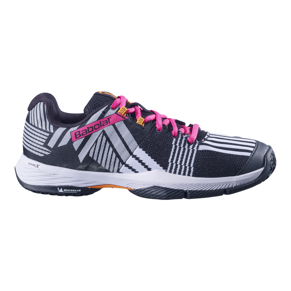 Babolat Womens Sensa Padel Shoes (Black/Roseberry) - Size 8 UK