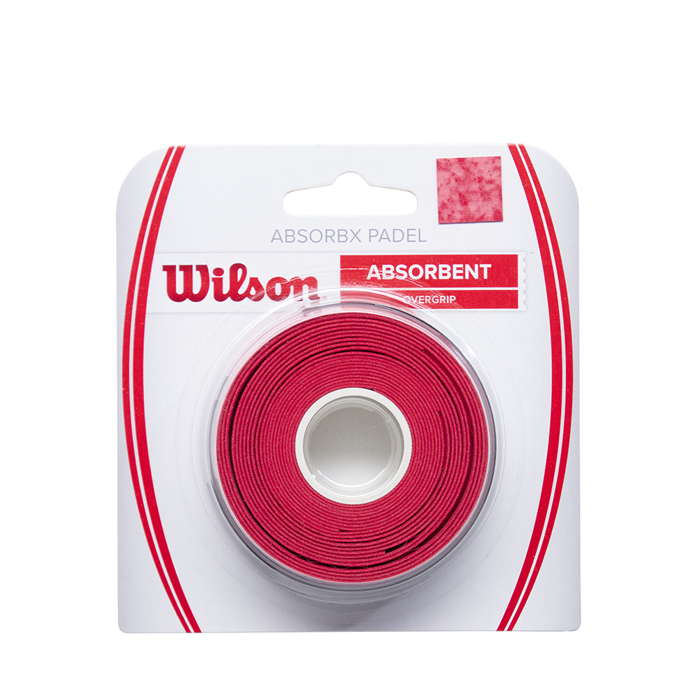 Wilson Absorbx Padel Overgrip (3 Pack) Red