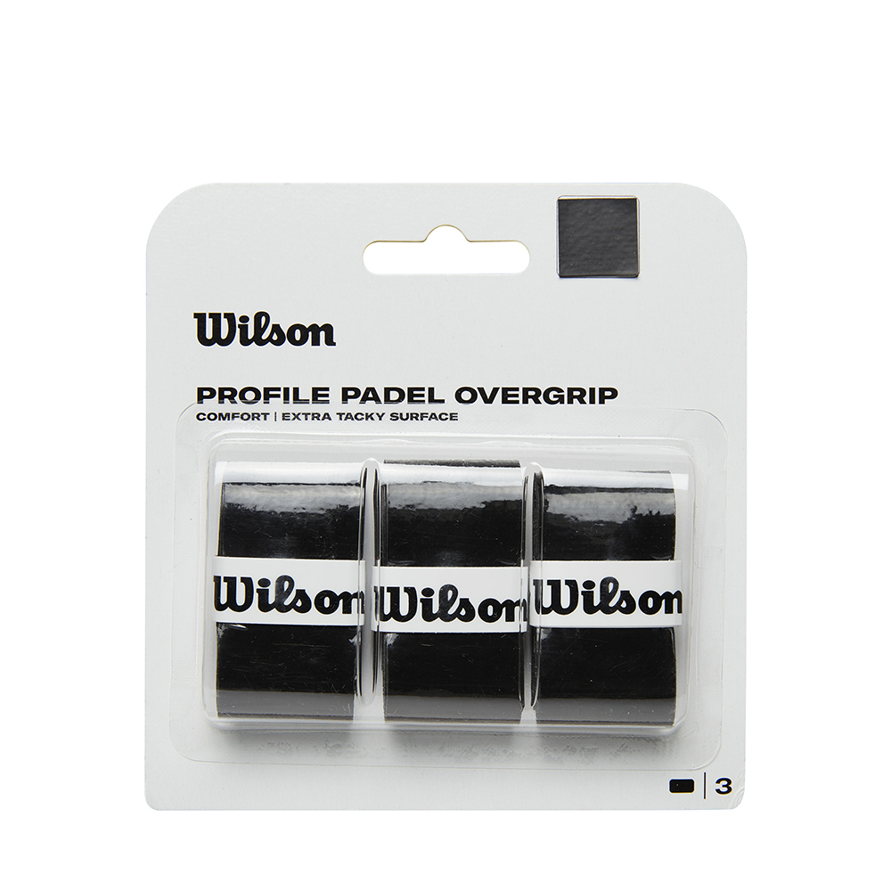 Wilson Profile Padel Overgrip (3 Pack) Black
