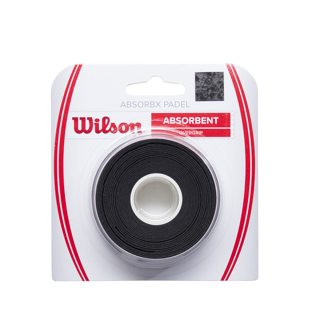 Wilson Absorbx Padel Overgrip (3 Pack) Black