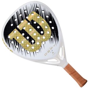 Wilson Defy V1 LS Special Edition Padel Racket (White/Gold) 2026
