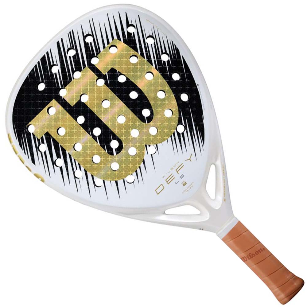 Wilson Defy V1 LS Special Edition Padel Racket (White/Gold) 2026