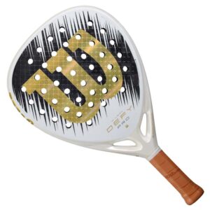 Wilson Defy Pro V1 Special Edition Padel Racket (White/Gold) 2026