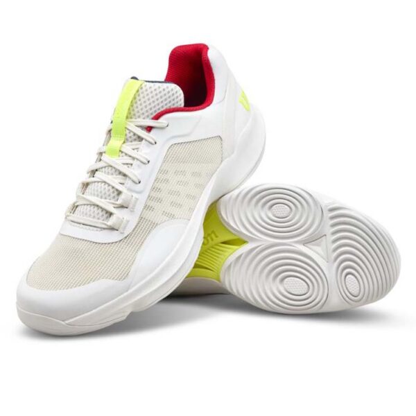 Wilson Mens Hurakn Pro V2 Padel Shoe (Snow White/Safety Yellow) 2026