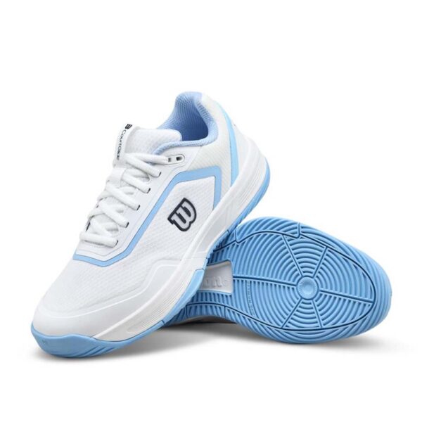 Wilson Womens Courtglide Padel Shoe (White/Airy Blue) 2026