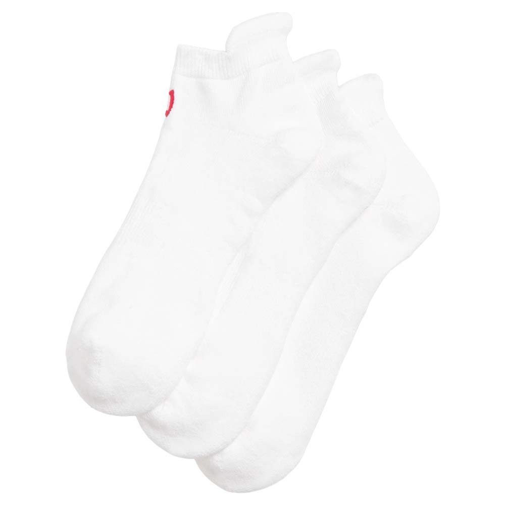Wilson Cushioned Ankle Tab Socks (3 Pack) Bright White