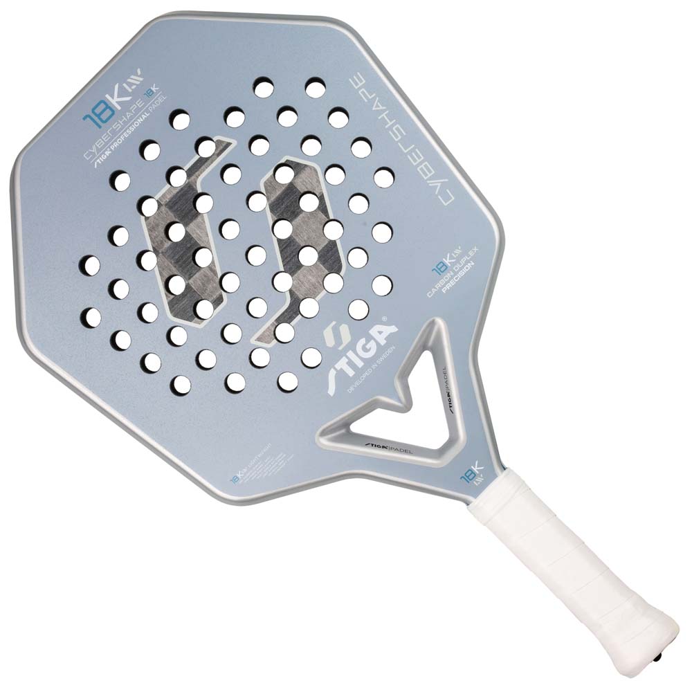 Stiga 18K LW 2 Cybershape Padel Racket (Grey)