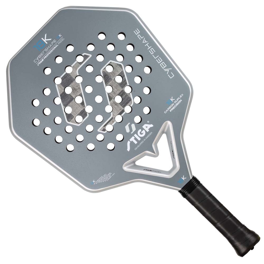 Stiga 18K 2 Cybershape Padel Racket (Grey)