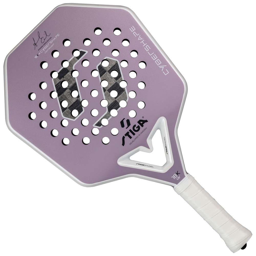 Stiga 18K LW Cybershape Amanda Girdo Edition Padel Racket (Pink)